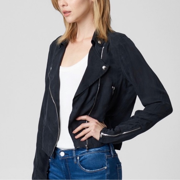 🌙 HP Blank NYC Black Moto Jacket - Picture 3 of 4